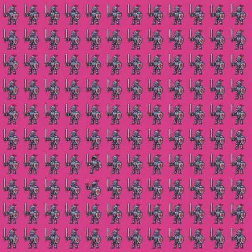 120 near-identical knights